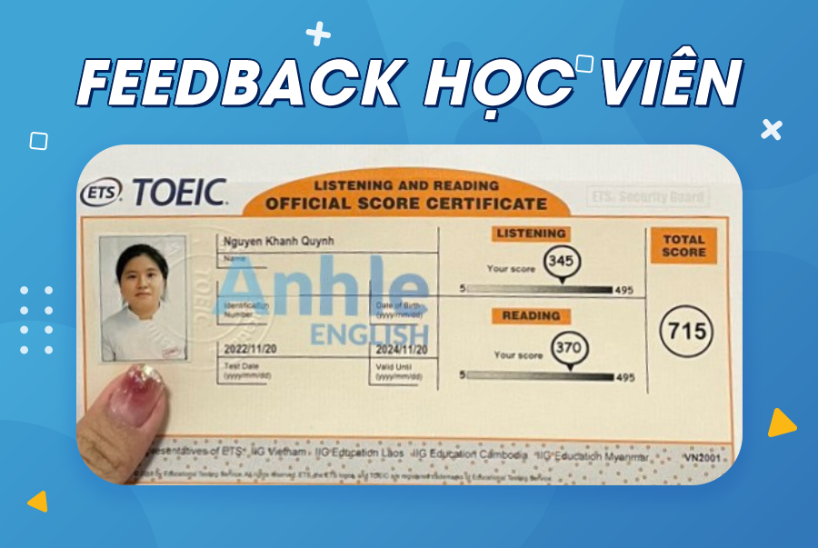 Bạn Khánh Quỳnh | 715 Toeic