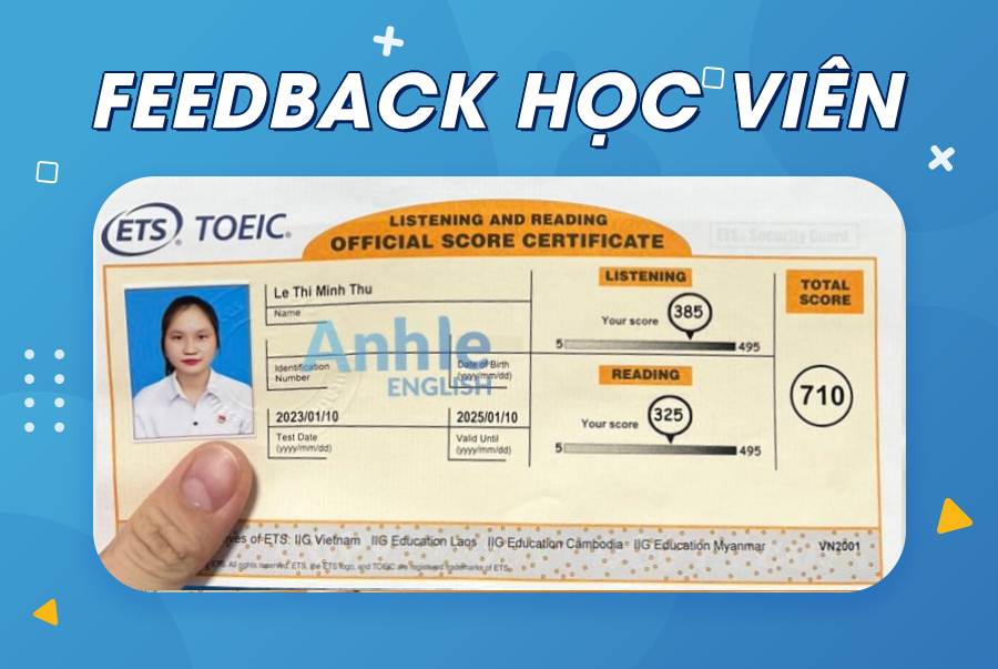 Bạn Minh Thư | 720 Toeic