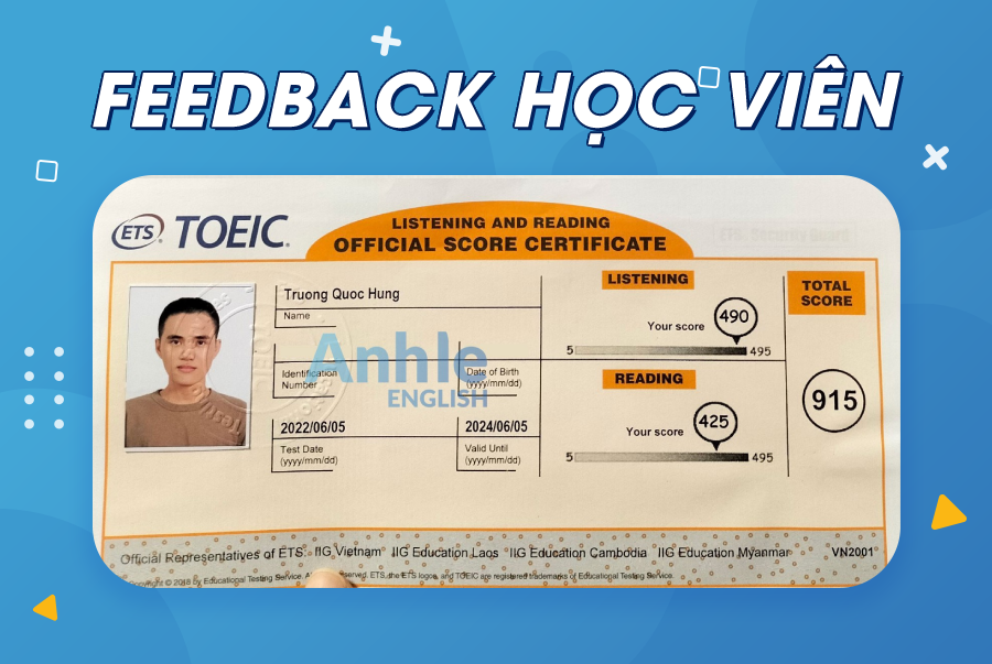 Bạn Quốc Hùng | 915 Toeic