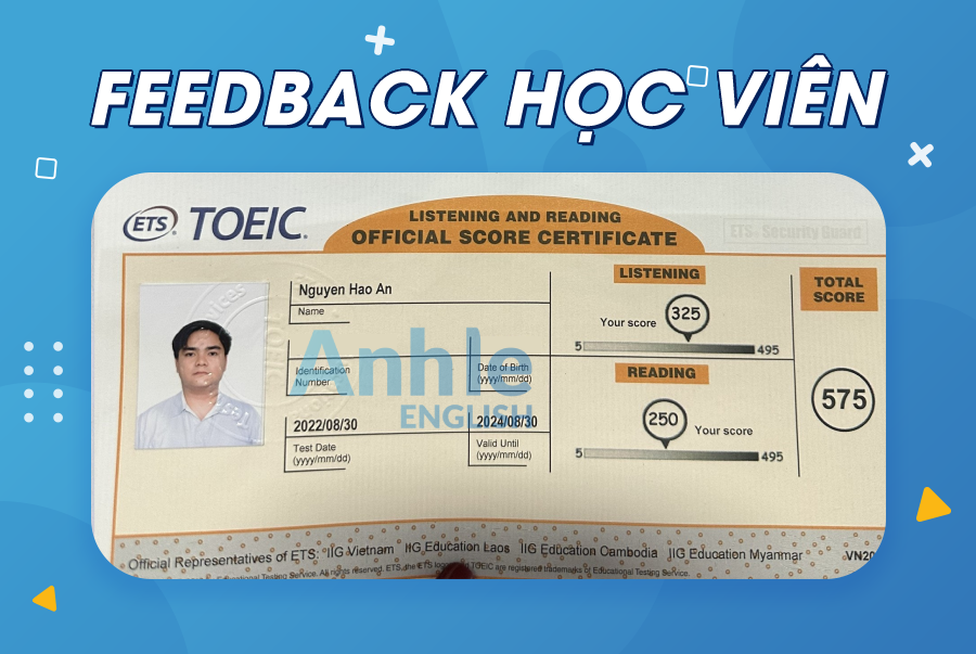 Bạn Hảo An | 575 Toeic