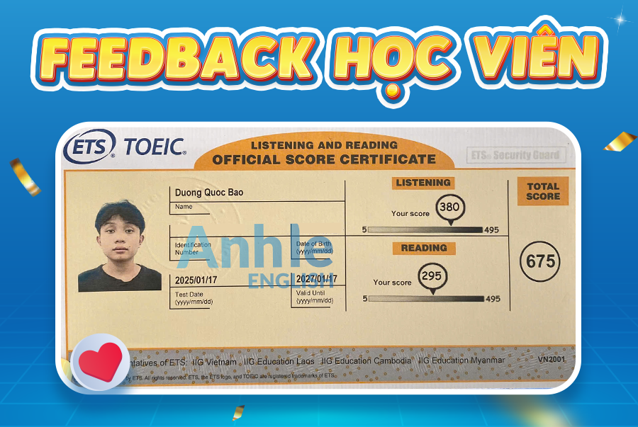 Bạn Quốc Bảo | 645 Toeic