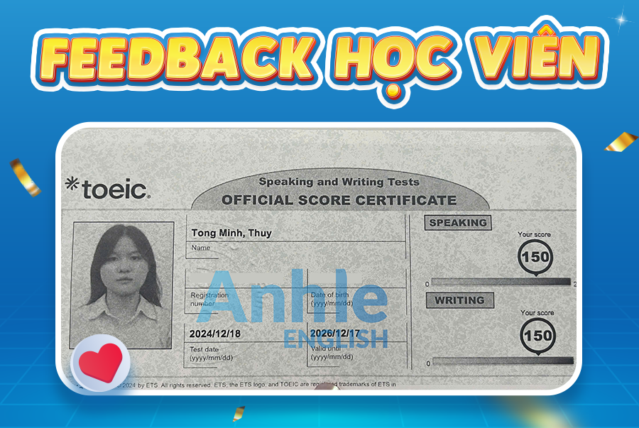 Bạn Minh Thuỳ| 300/400 Toeic