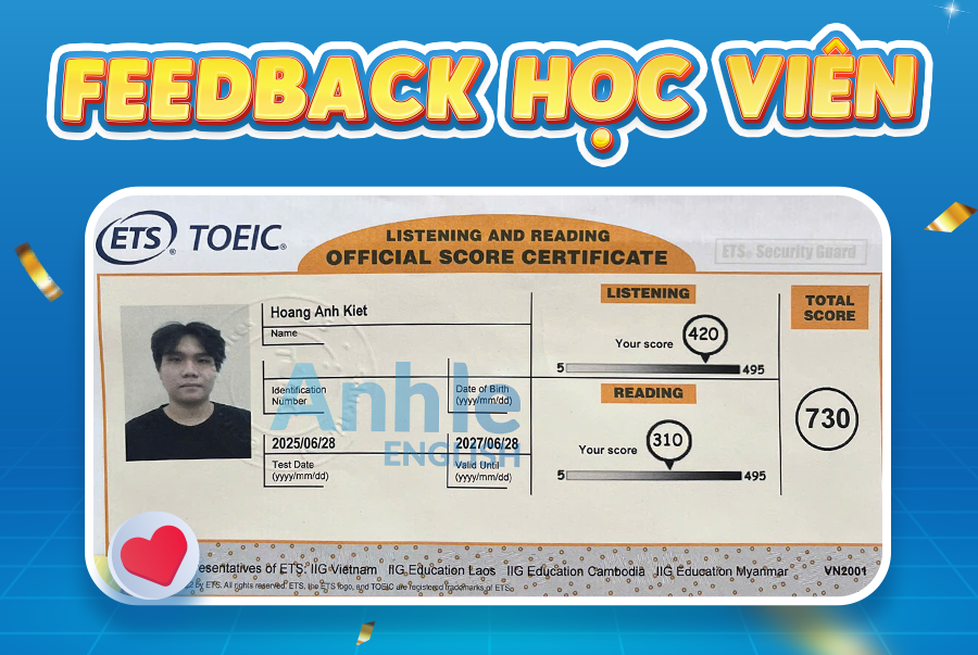 Bạn Anh Kiệt | 730 Toeic