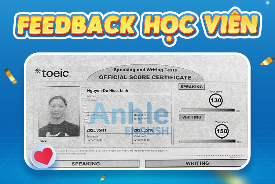 Bạn Hiếu Linh | 280/400 Toeic