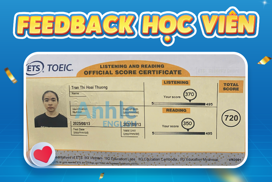 Bạn Hoài Thương | 720 Toeic
