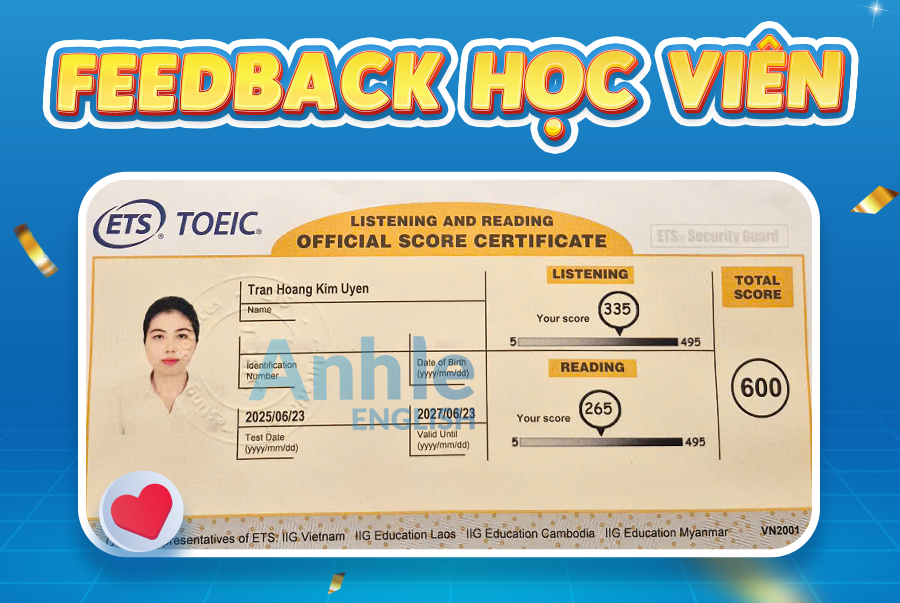 Bạn Kim Uyên| 600 Toeic