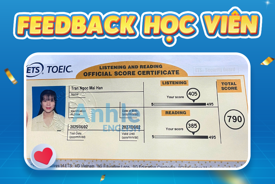 Bạn Mai Hân | 790 Toeic
