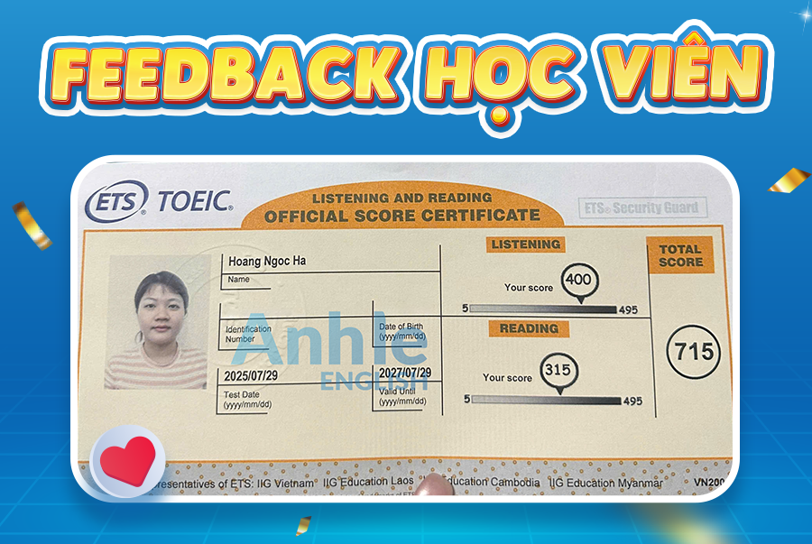 Bạn Ngọc Hà | 715 Toeic