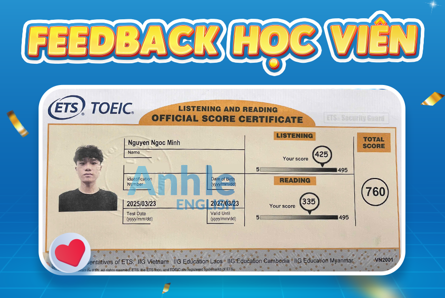 Bạn Ngọc Minh | 760 Toeic