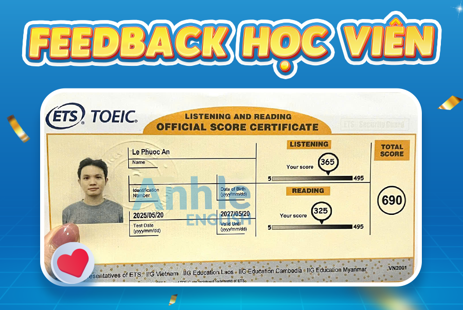 Bạn Phước An| 690 Toeic