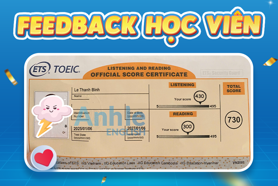 Bạn Thanh Bình | 730 Toeic