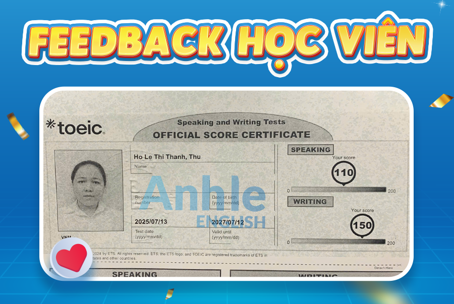 Bạn Thanh Thư | 260/400 Toeic