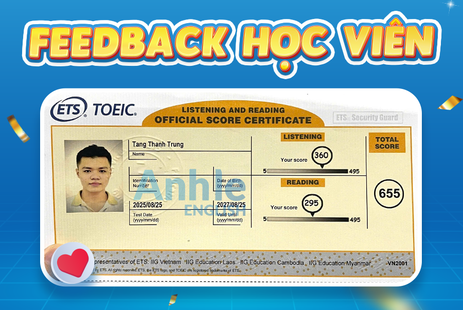 Bạn Thành Trung | 655 Toeic