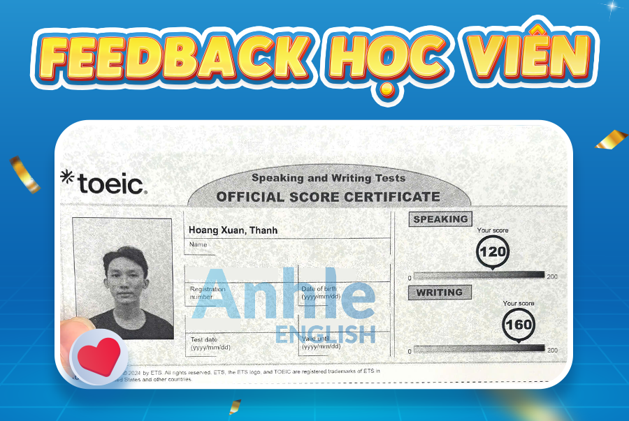 Bạn Xuân Thành | 280/400 Toeic