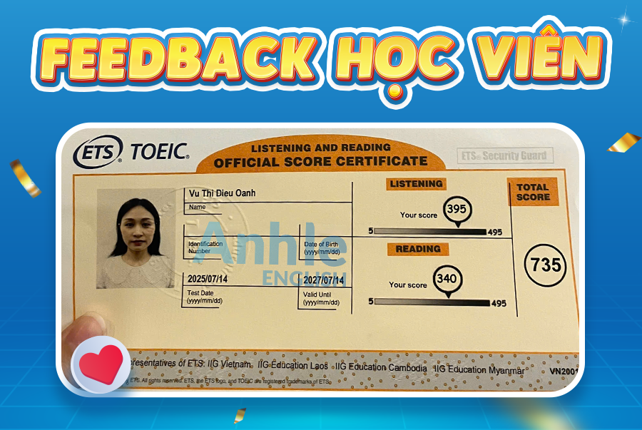 Bạn Diệu Oanh | 730 Toeic