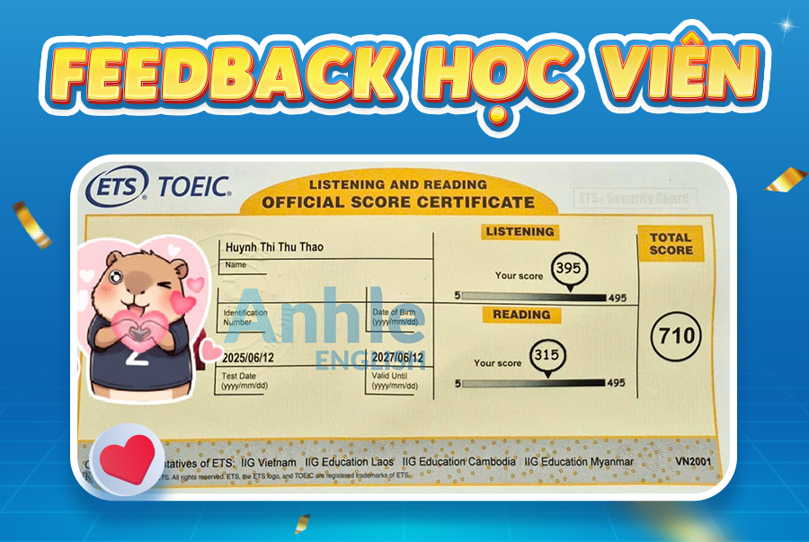 Bạn Thu Thảo| 710 Toeic