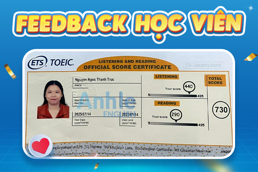 Bạn Thanh Trúc | 730 Toeic