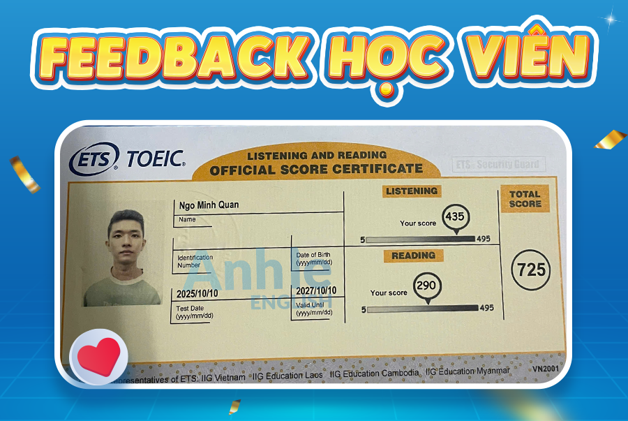 Bạn Minh Quân| 715 Toeic
