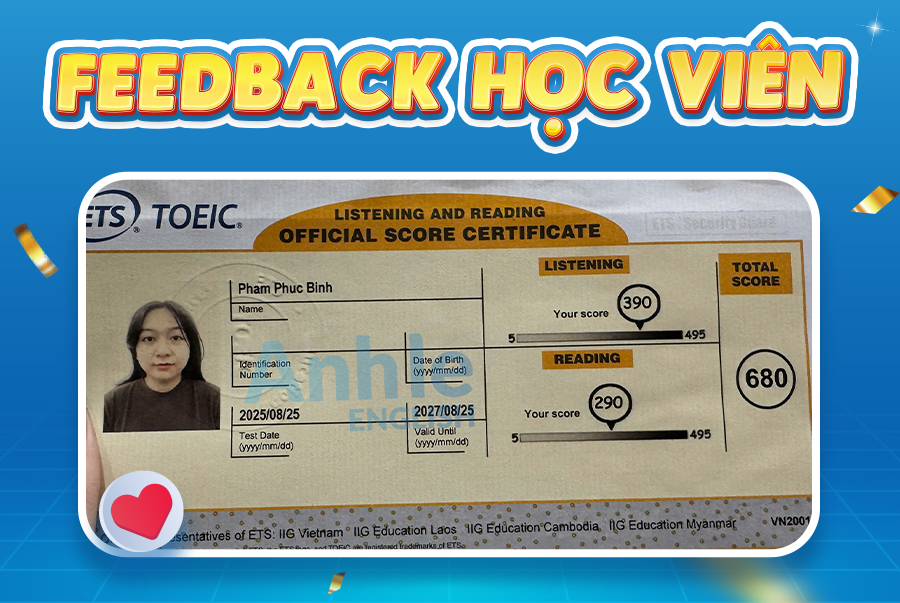 Bạn Phúc Bình | 680 Toeic