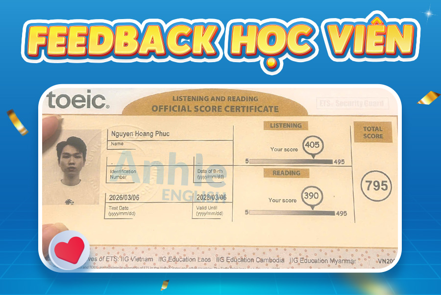 Bạn Cẩm Tiên | 710 Toeic