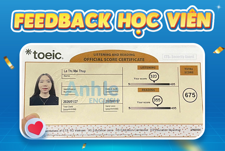 Bạn Mai Thúy | 675 Toeic