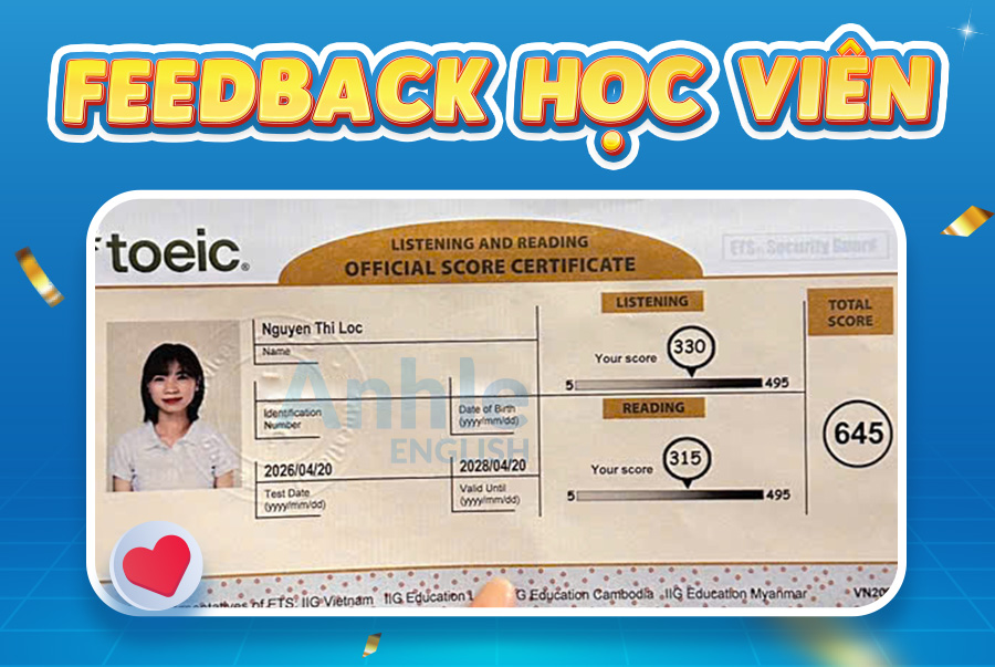 Bạn Thị Lộc | 645 Toeic