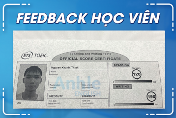 Bạn Nguyễn Khánh Thịnh | 310 Toeic Nói Viết