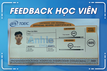 Bạn Phan Anh Minh | 605 TOEIC