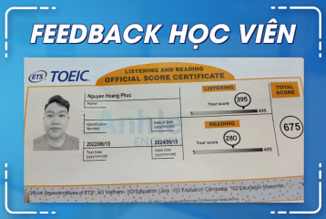 Bạn Nguyễn Hoàng Phúc | 675 TOEIC