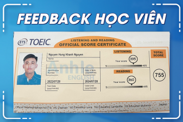 Bạn Nguyễn Hùng Khánh Nguyên | 755 TOEIC