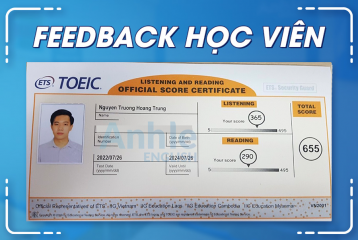 Bạn Nguyễn Trương Hoàng Trung | 655 TOEIC