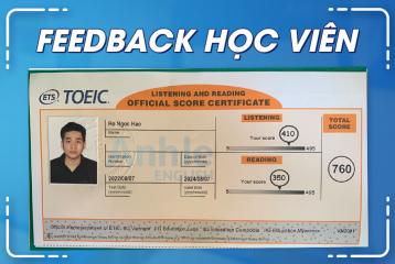 Bạn Hồ Ngọc Hào | 760 TOEIC