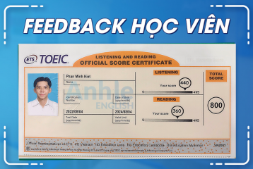 Bạn Phan Minh Kiệt | 800 TOEIC