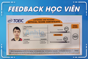 Bạn Tăng Văn Minh | 925 TOEIC