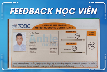 Bạn Lê Đức Thông | 720 TOEIC