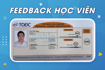 Bạn Lê Trần Quân | 940 TOEIC