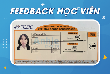 Bạn Bùi Nguyễn Anh Thư | 640 TOEIC