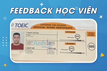 Bạn Lâm Duy | 695 Toeic